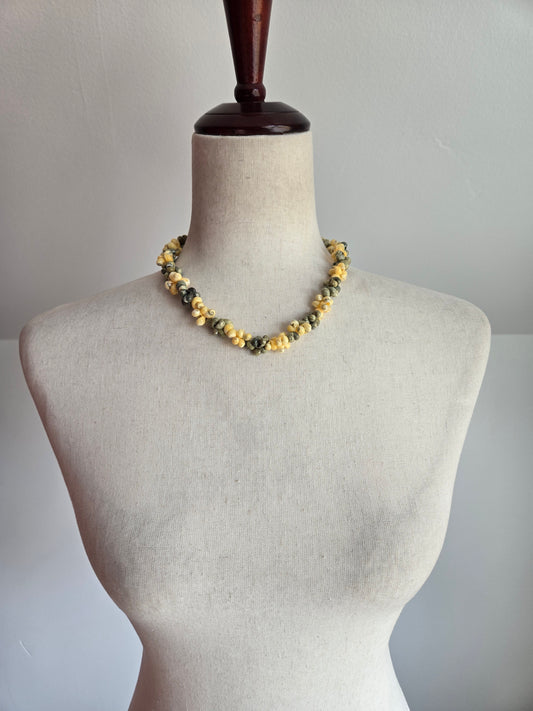 Vintage Seashell Cluster Necklace