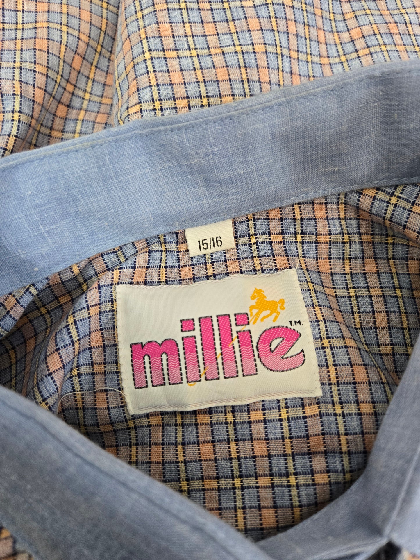 Vintage 70s Millie Western Pearl Snap Shirt - large