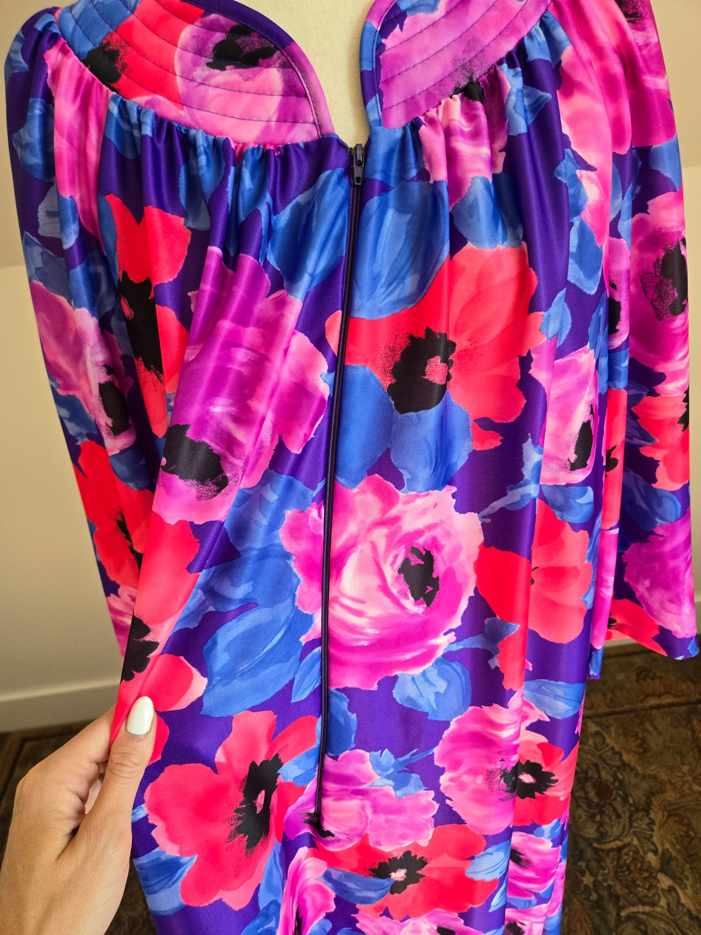 Granada Vintage Floral House Dress - large/XL