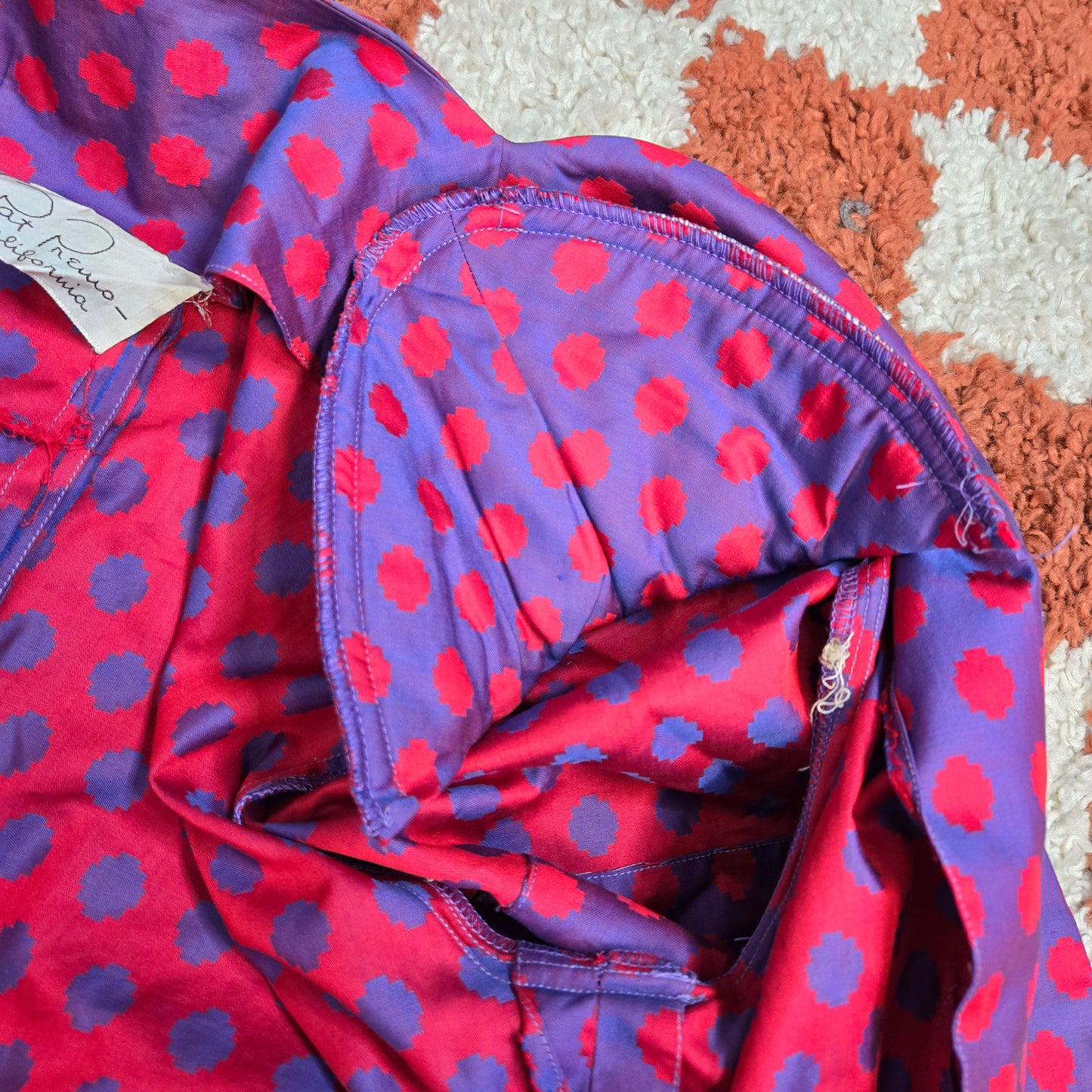 Pat Premo California Vintage 50s Southwest Motif Iridescent Top - Small