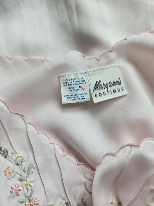 Maryann's Boutique Vintage Blush Pink Ballerina Style Peignoir - medium