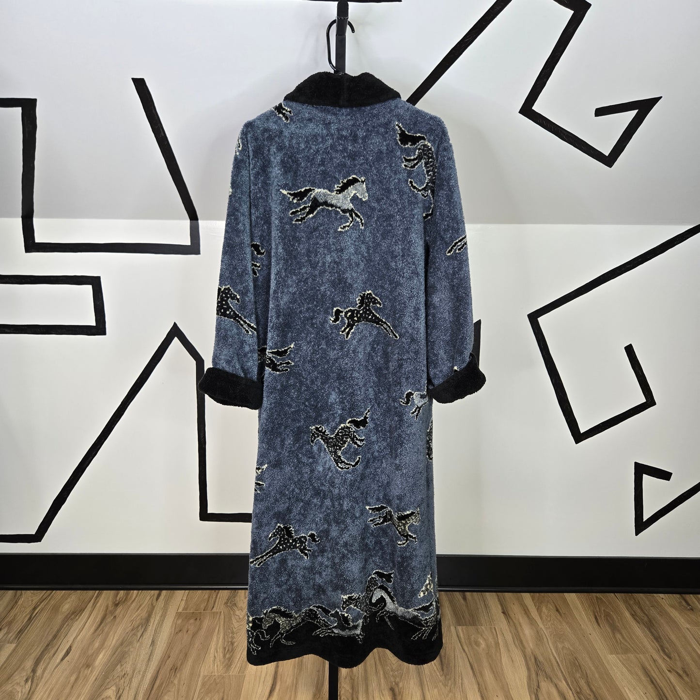 Outback Vintage Horse Fleece Long Jacket - medium