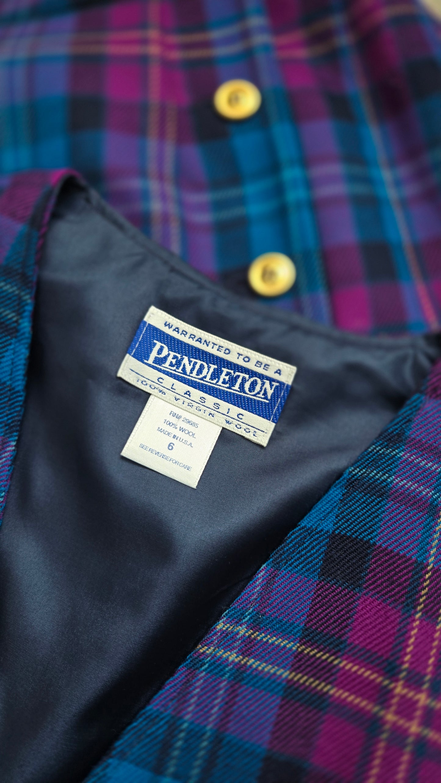 Pendleton Vintage Wool Two Piece Set -