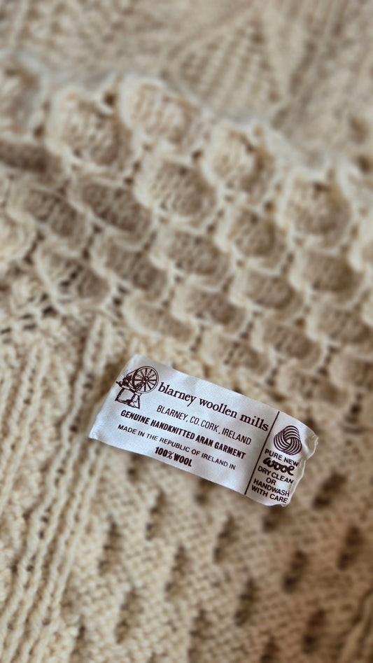 Blarney Woolen Mills Irish Knit Cardigan - medium