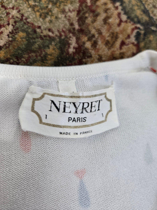 Neyret Paris Made in France Mid Century Mod Print Tee - XS/S
