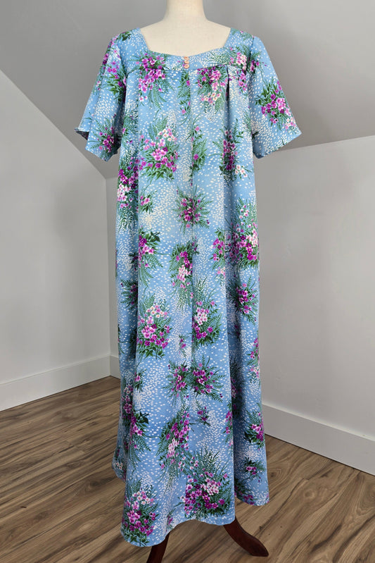 Handmade Vintage Floral Housedress - XL