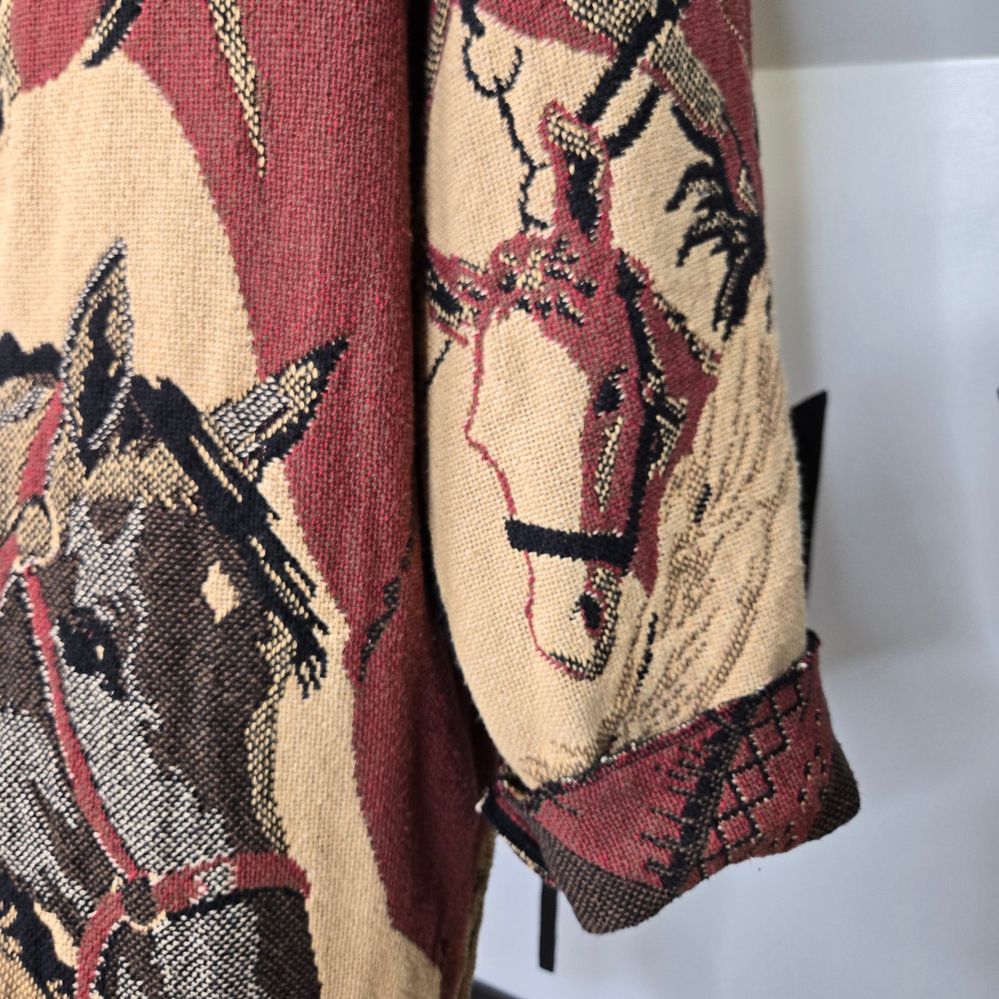 Handmade Horse Blanket Cardigan - XL