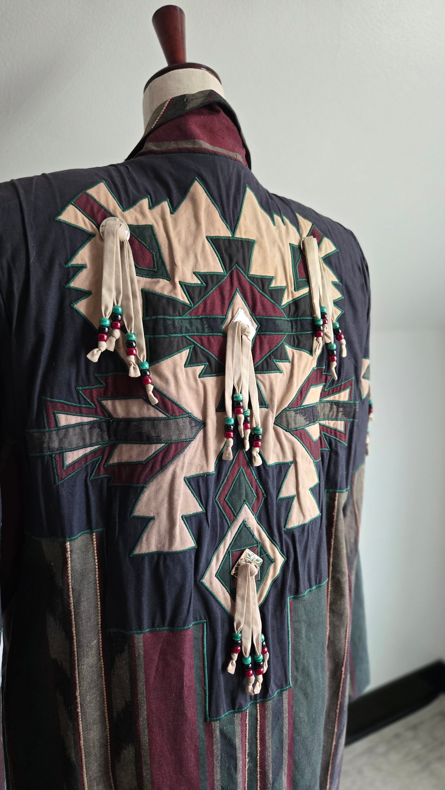 Suzette International Vintage 80s Cotton Western Trench Coat - XL