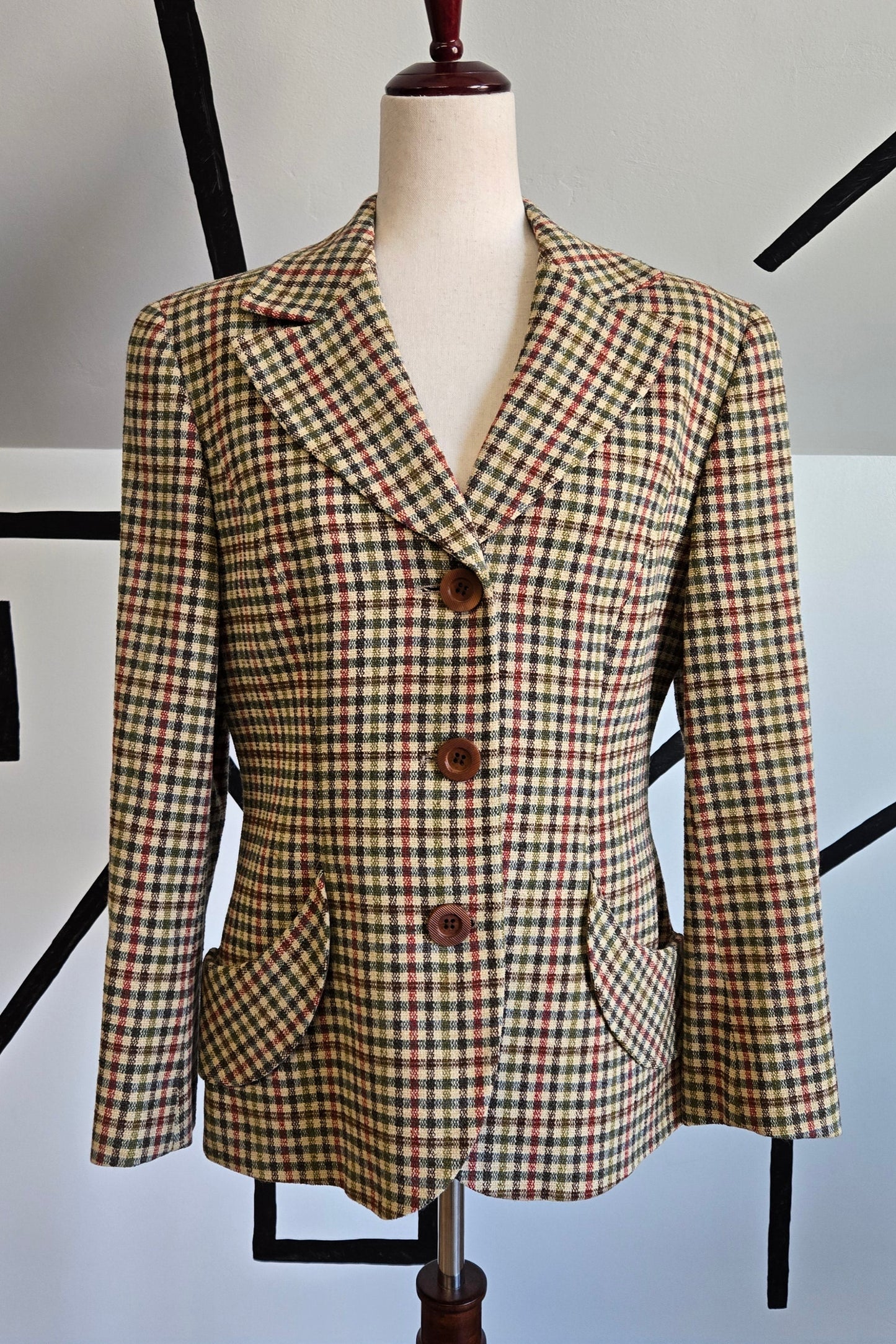 Authentic Ted Lapidus Paris Vintage 80s Made in Italy Blazer - medium