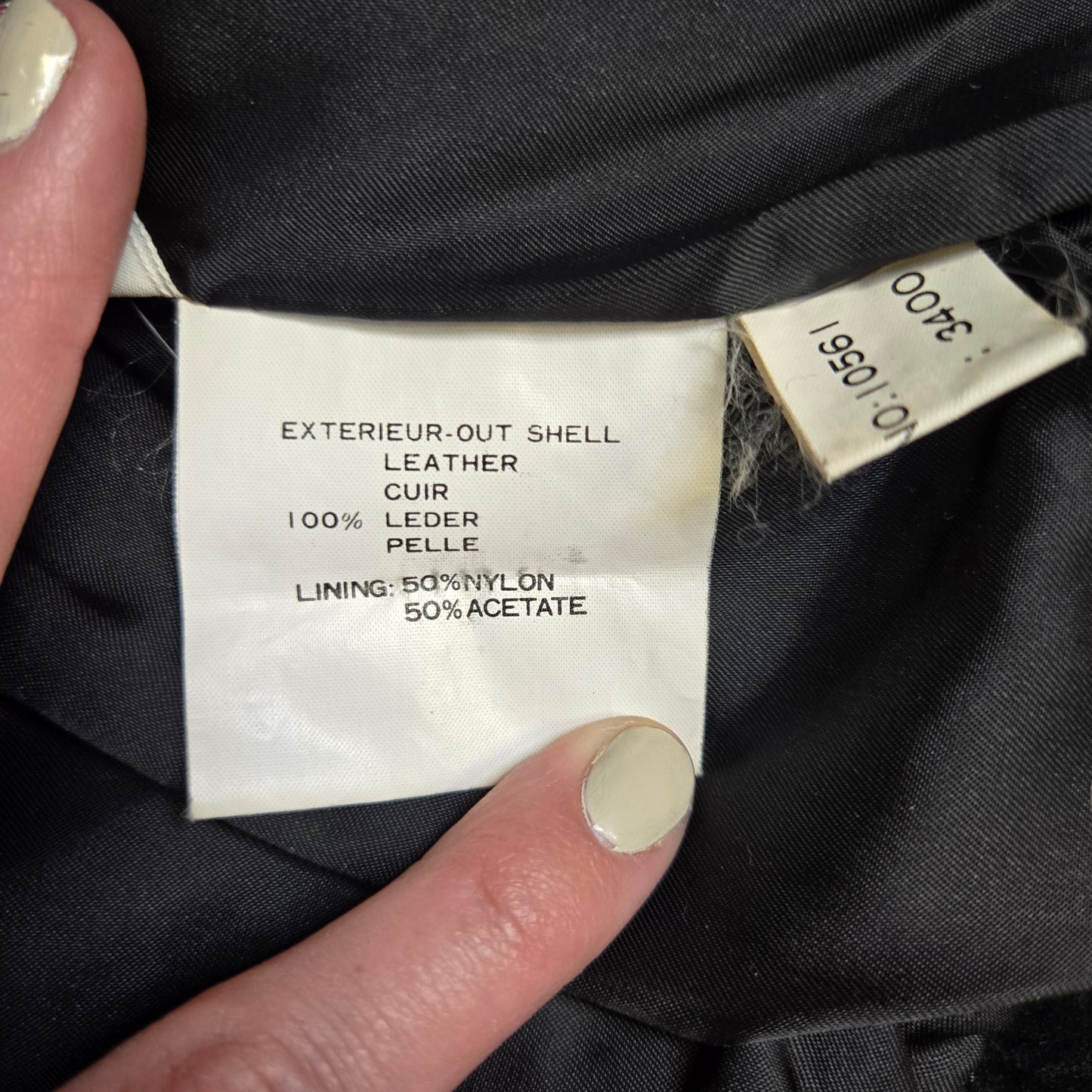 M. Julian 80s Vintage Black Suede Leather Fringe Jacket - Size 42