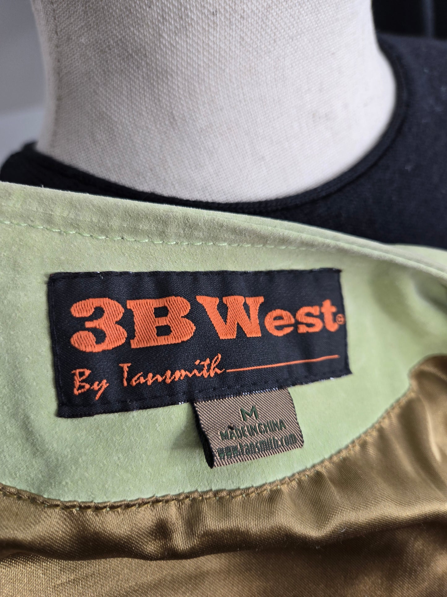 Deadstock Lime Green Suede Leather Fringe Jacket - Meidum