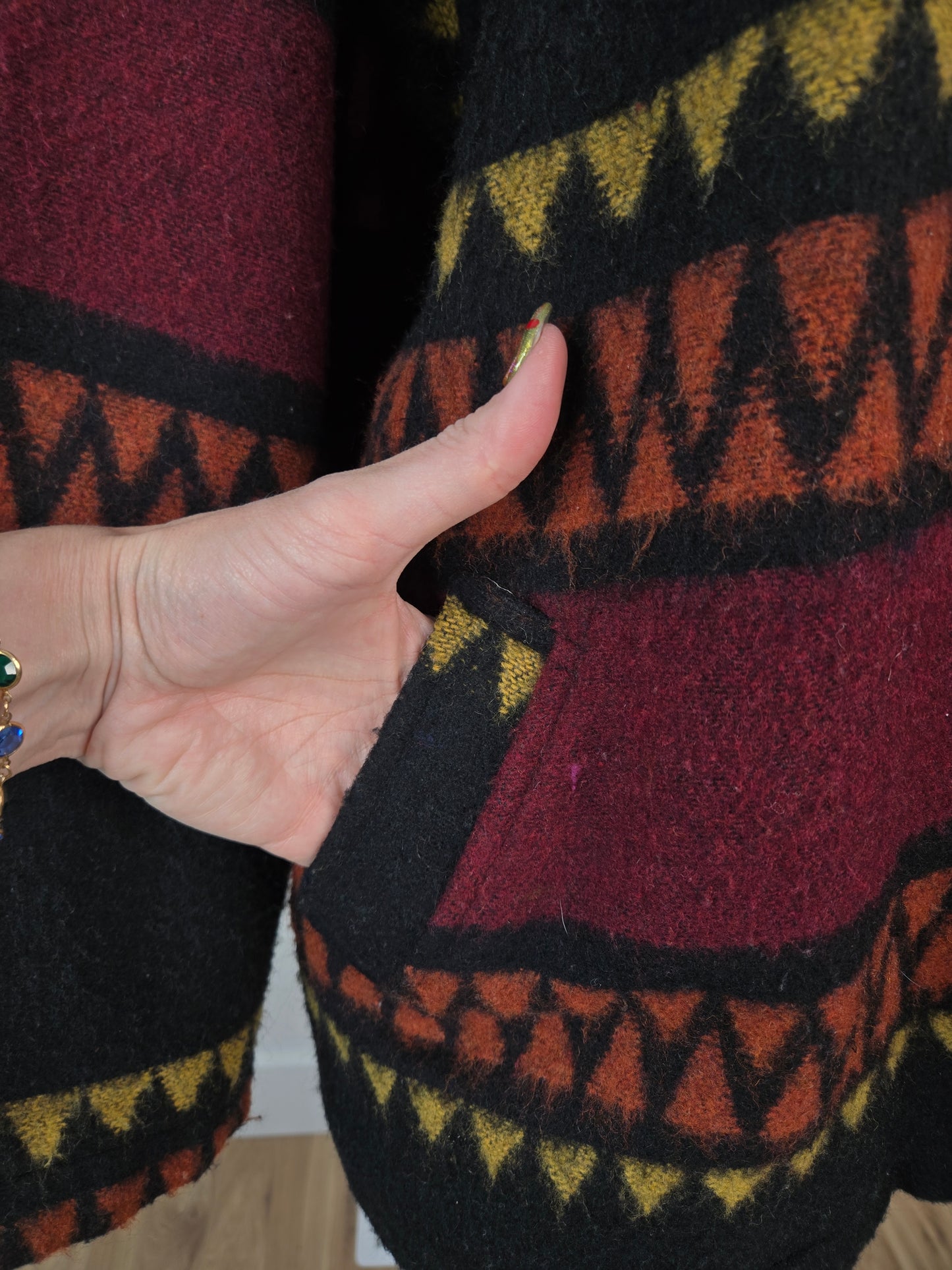 Zero II 60 Vintage 80s Wool Blend Western Jacket - XL