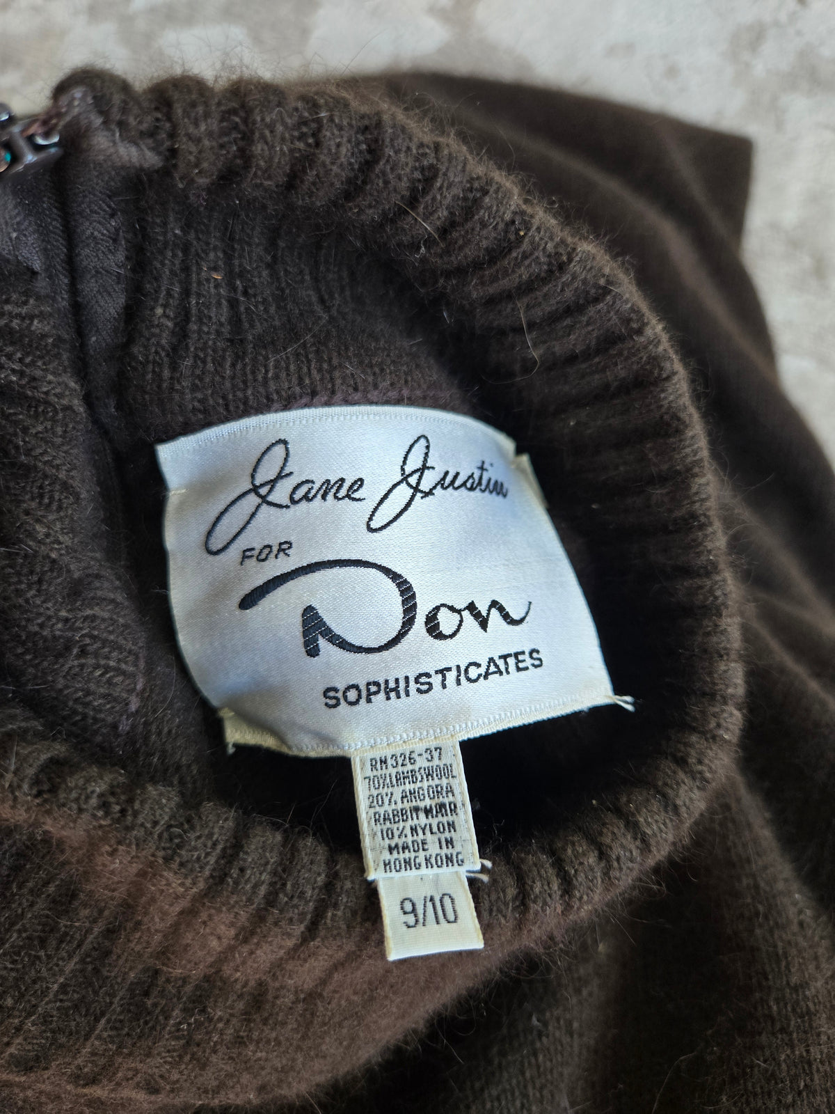 Vintage Jane Justin Lambswool and Angora Two Piece Set - Medium