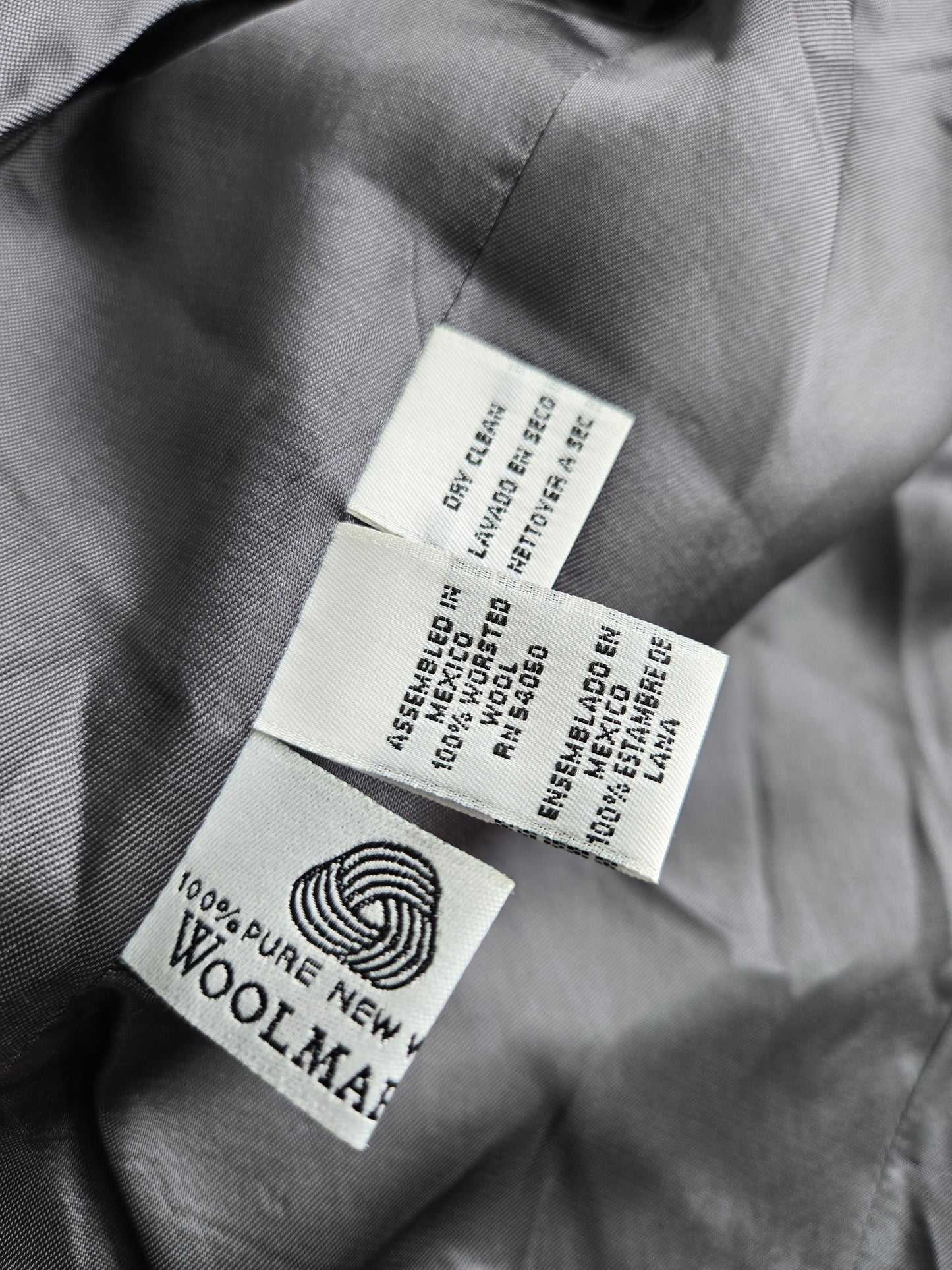 Rena Rowan for Saville Worsted Wool Dusty Blue Cropped Blazer - medium