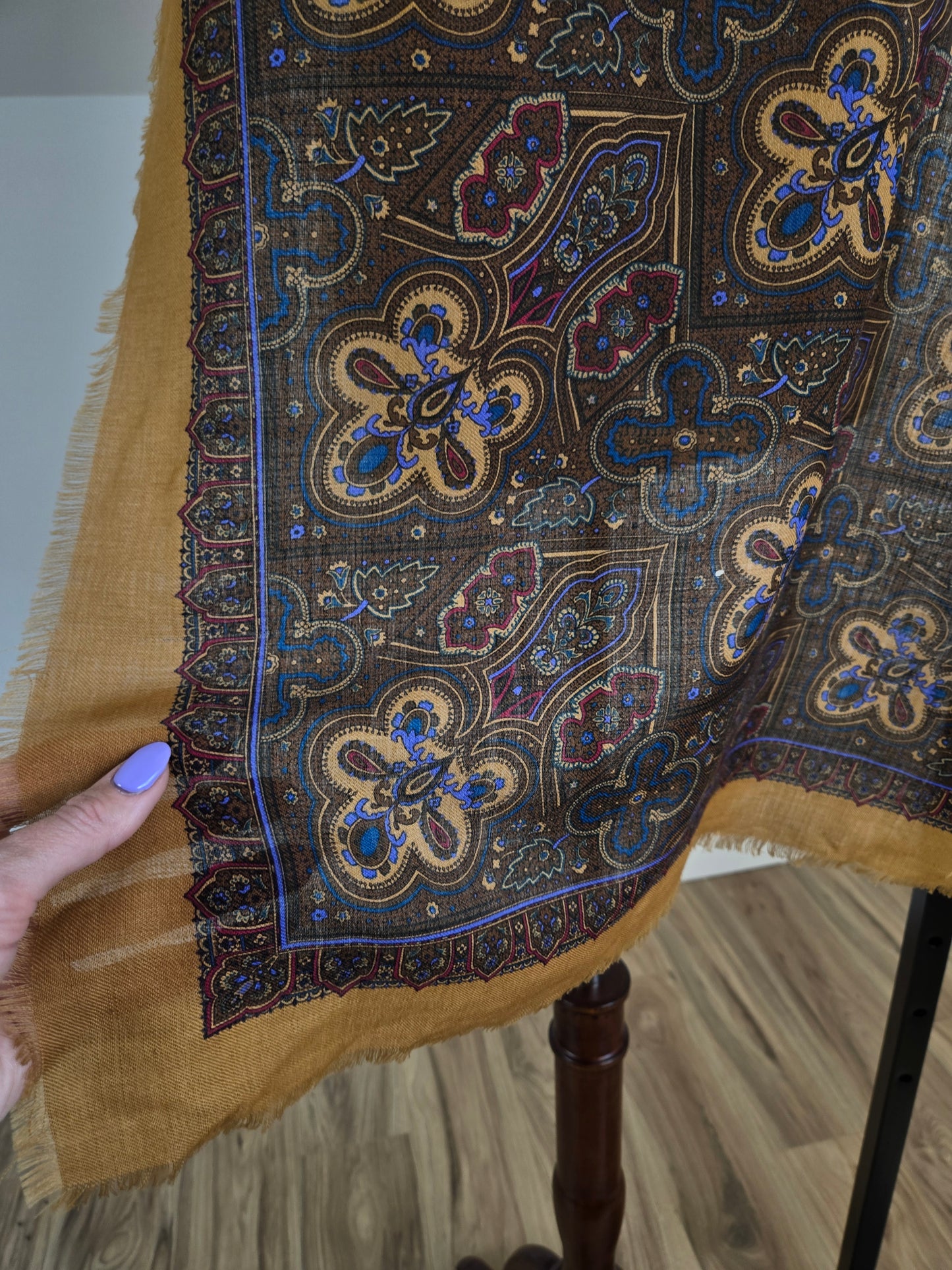 Van Horn Lightweight 100% Wool Scarf Made in Japan