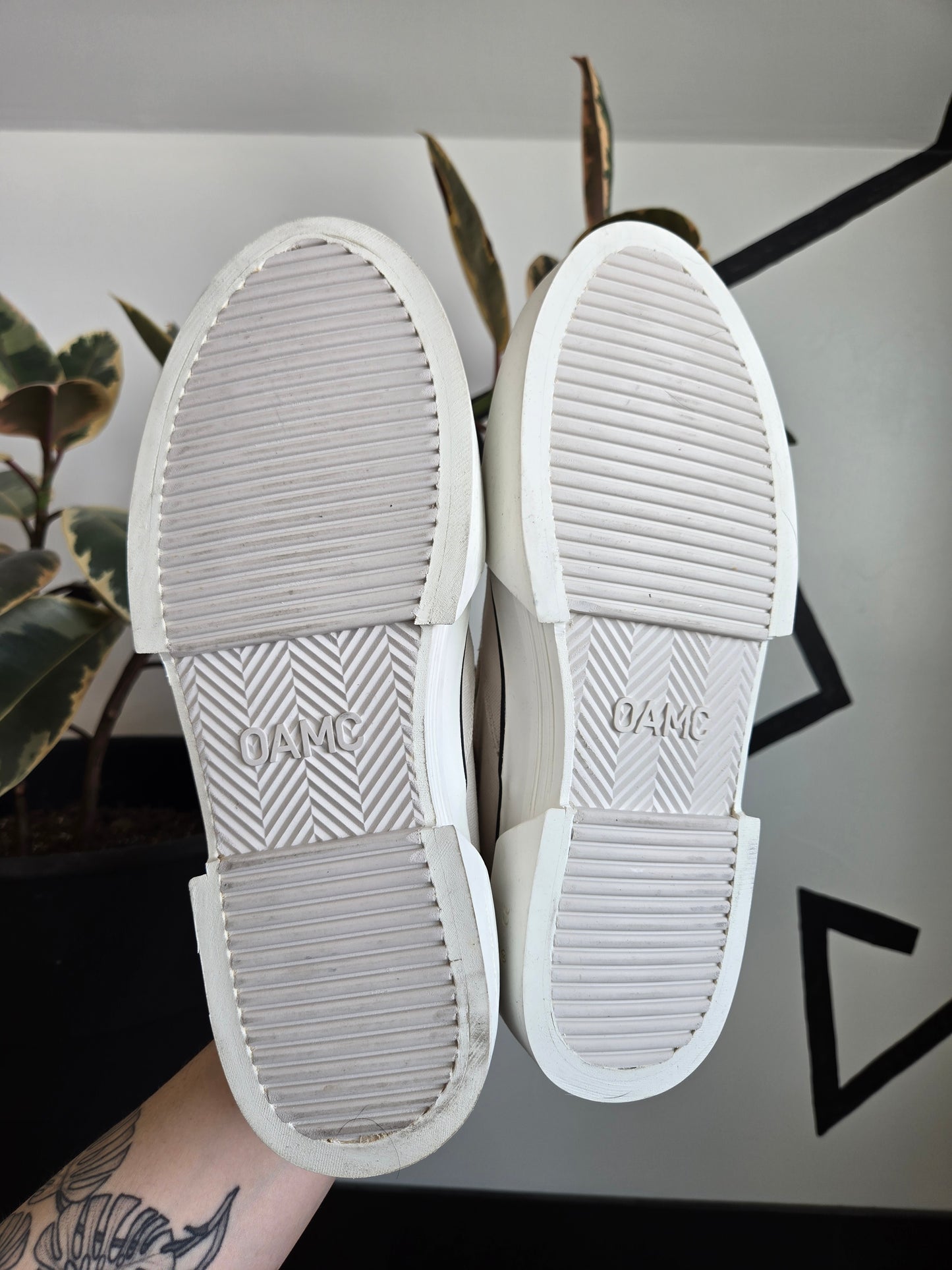 OAMC White Textile Trainers - Mens EU 42.5 / US M 9.5 / W 11