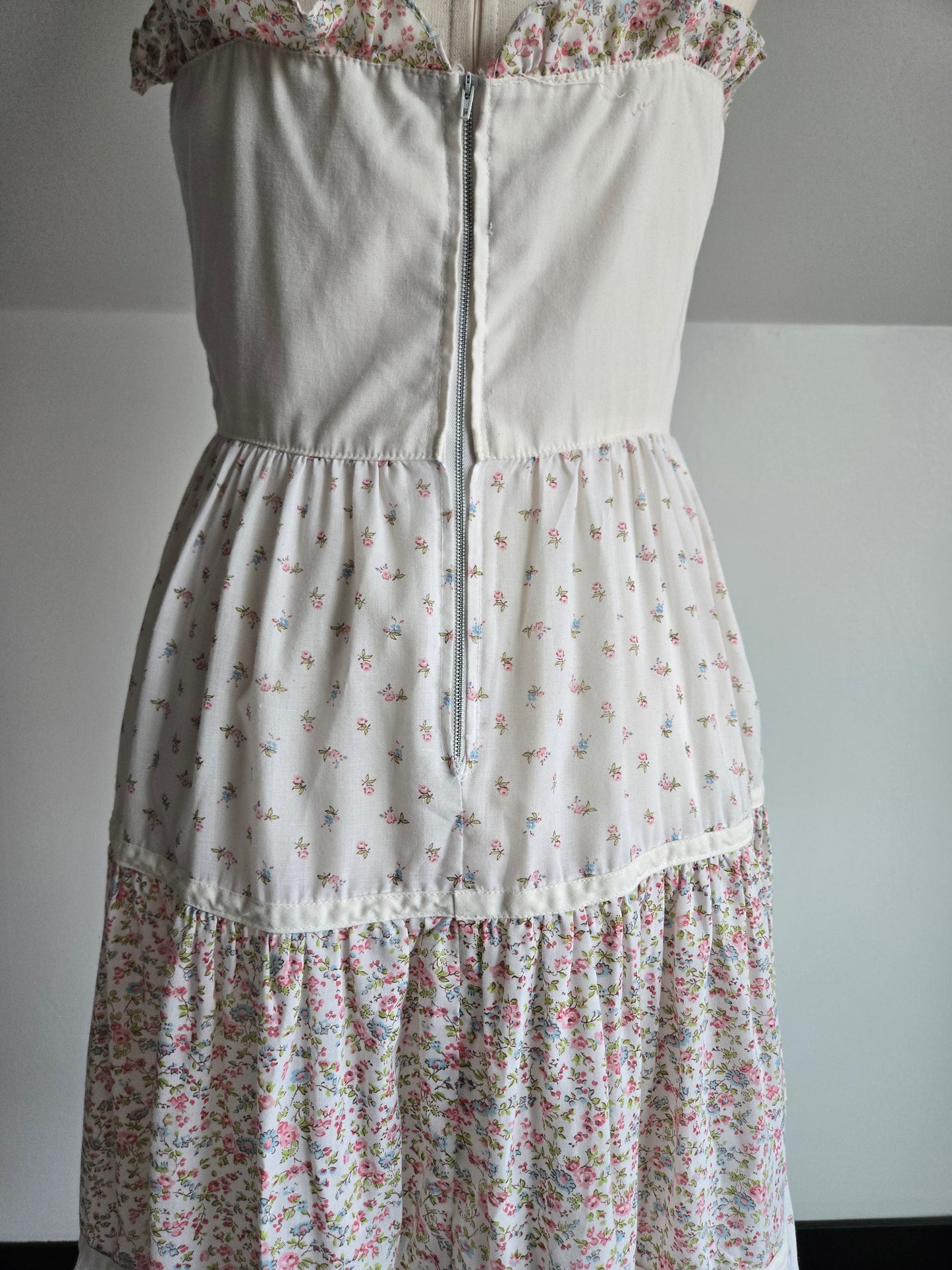 Bill Berman of California Vintage Corset Front Prairie Dress - Small