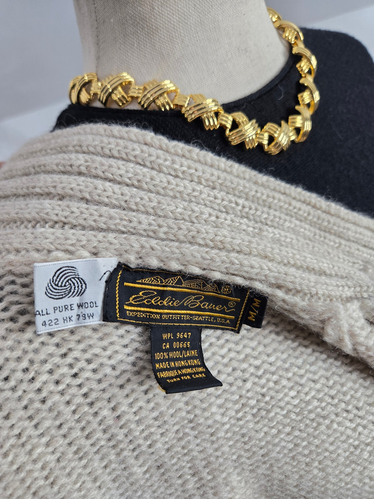 Eddie Bauer Vintage Wool Full Zip - medium