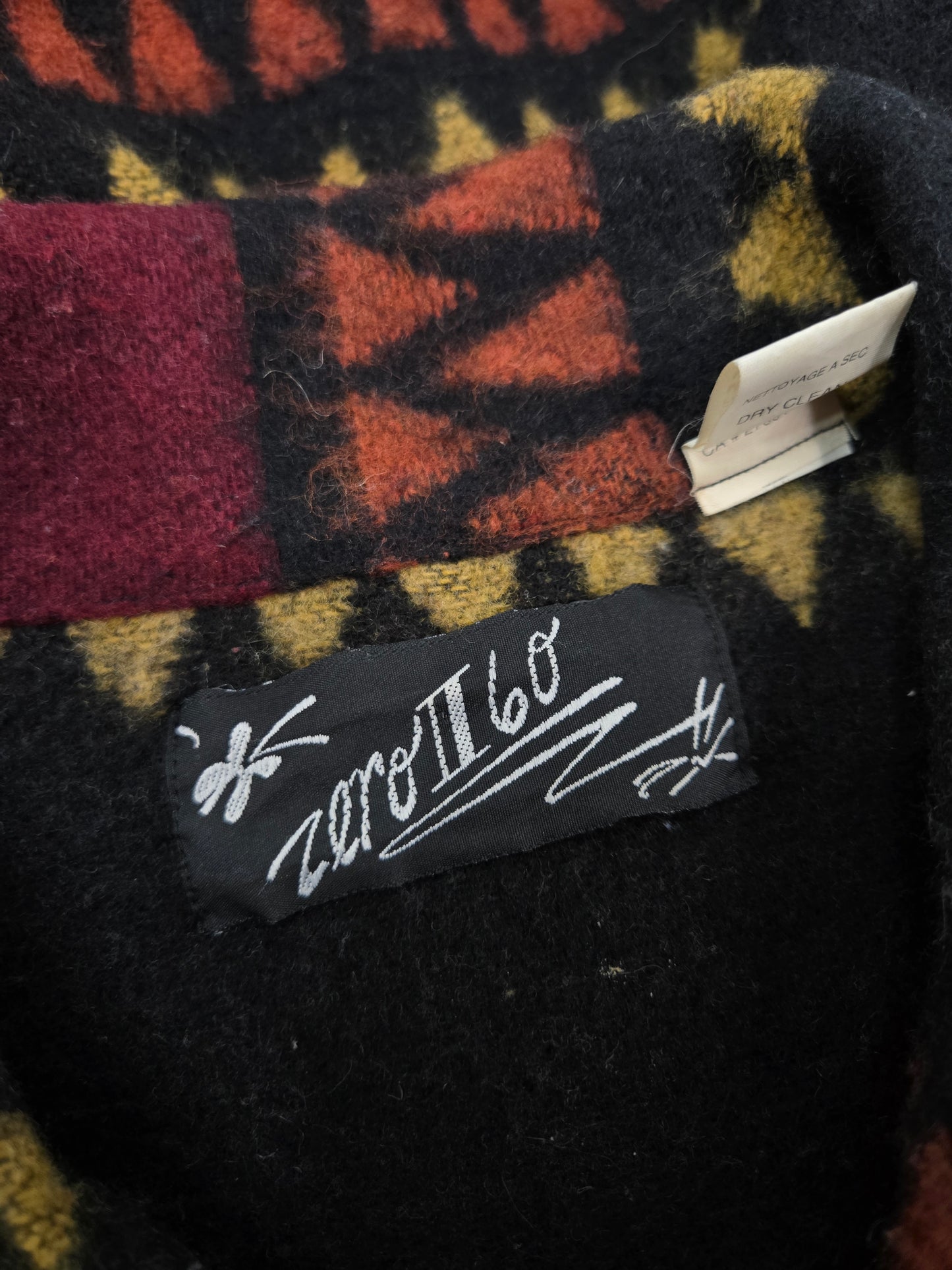 Zero II 60 Vintage 80s Wool Blend Western Jacket - XL