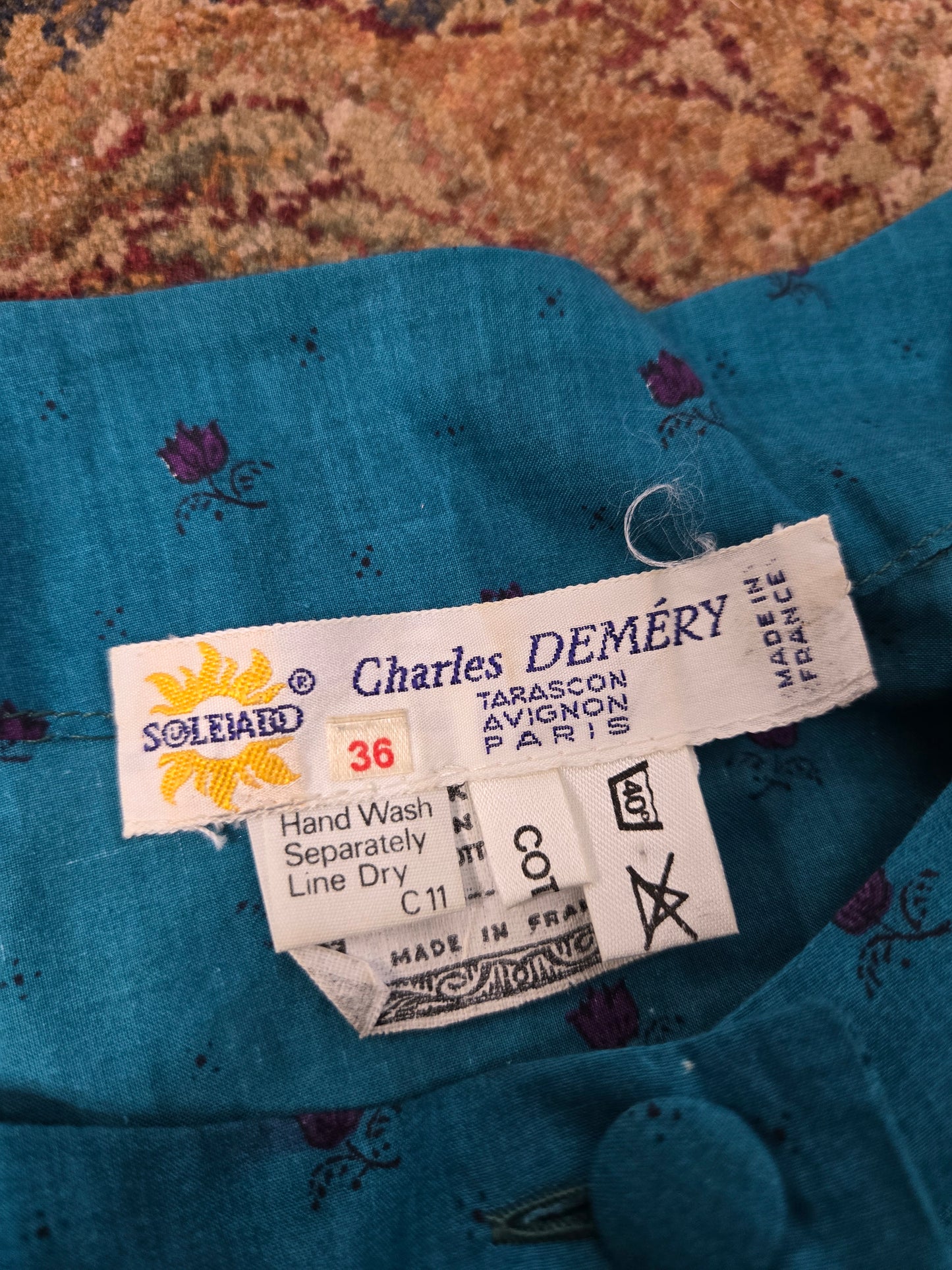 Charles Demery Made in France Cotton Crop Top - small