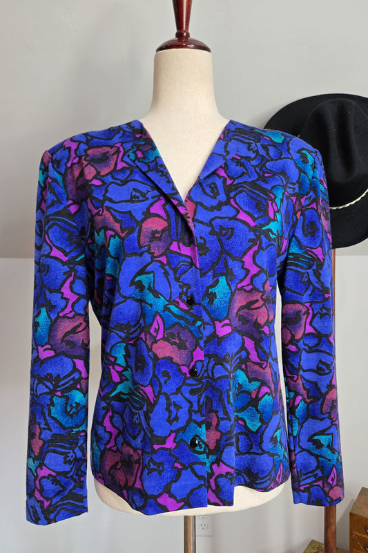 Scalera Vintage 60s Wool Made in Italy Top - small