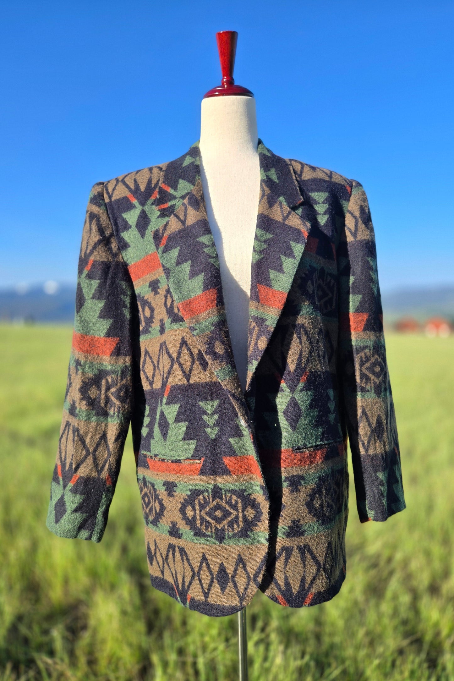 Options by Melrose Vintage 80s Southwest Blazer - Medium