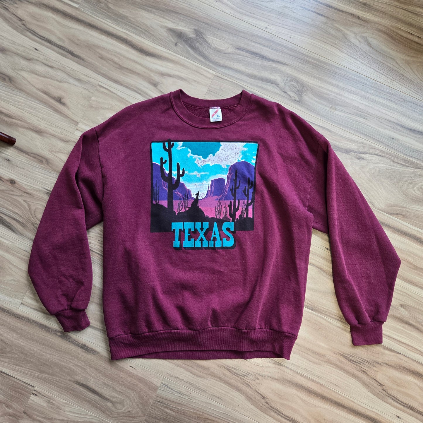 Vintage Texas Graphic Jerzees Crew Sweatshirt - XL