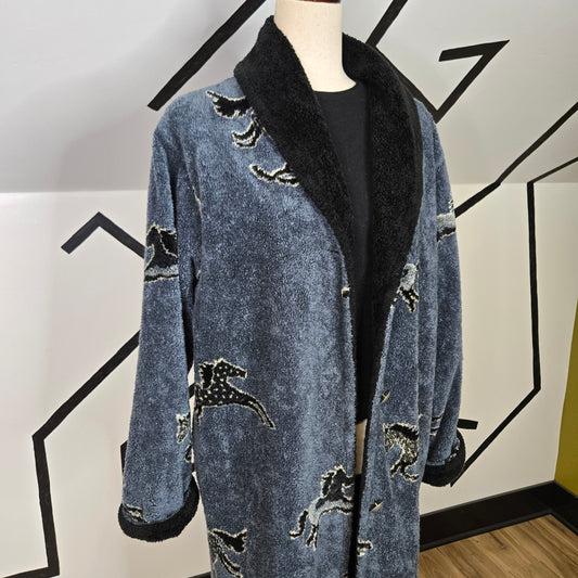 Outback Vintage Horse Fleece Long Jacket - medium