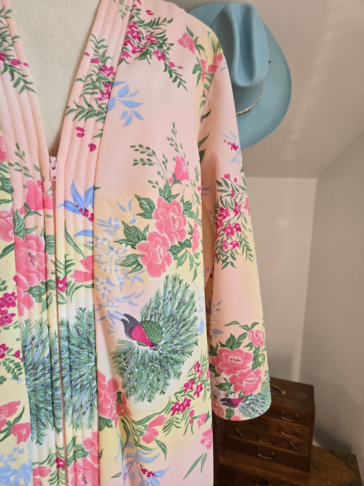 Sears Take Along 60s Union Made Zipper Front Housedress - 2XL