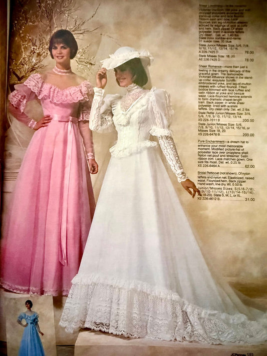 Vintage Victorian Gunne Style Wedding Dress