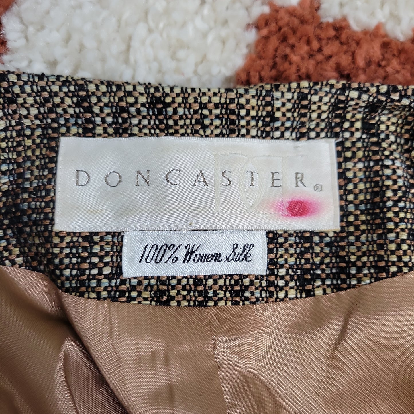 Vintage Doncaster Woven Silk Tweed Blazer - size 6