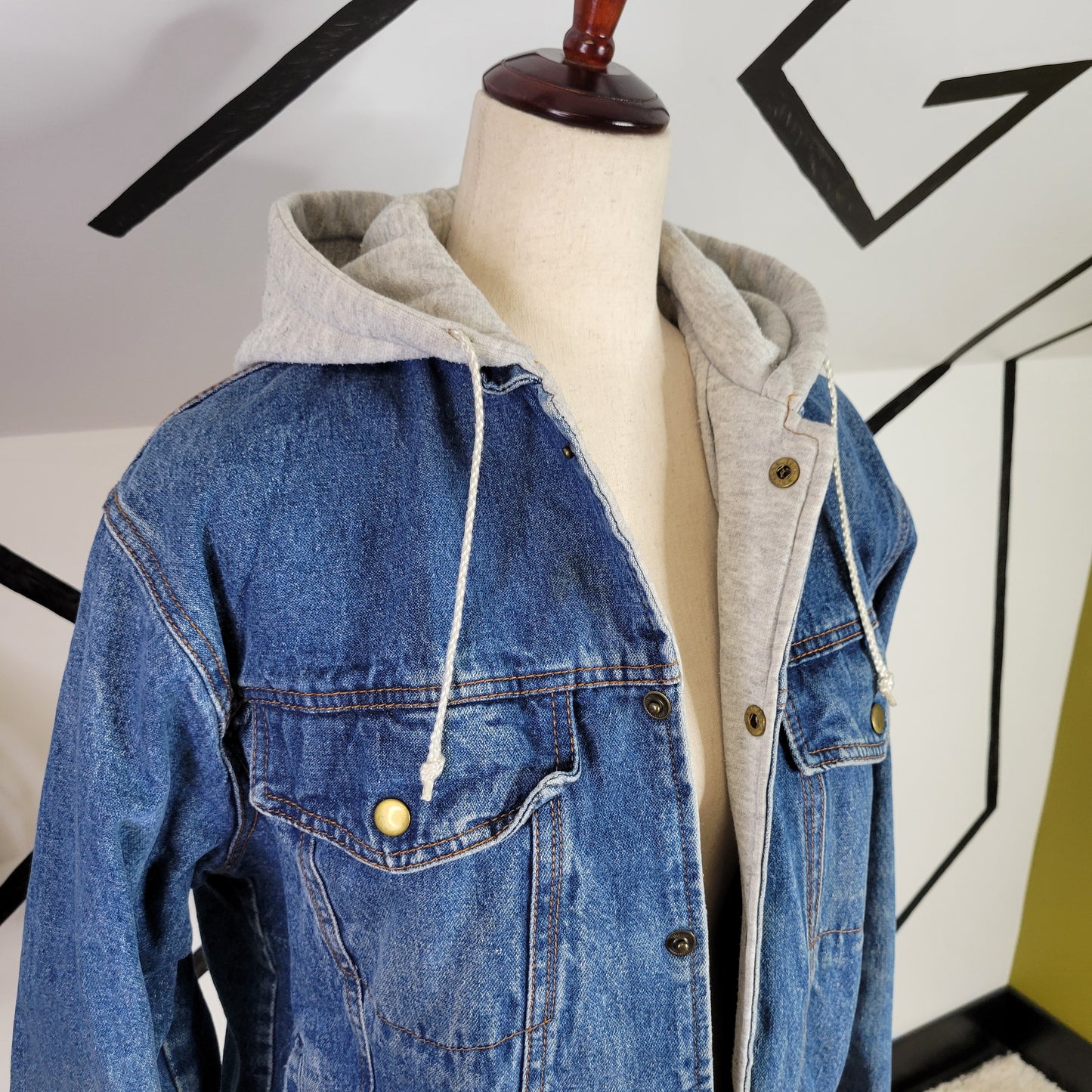 Vintage 90s Drygoods Company LTD Saugatuck Hooded Denim Jacket - Medium