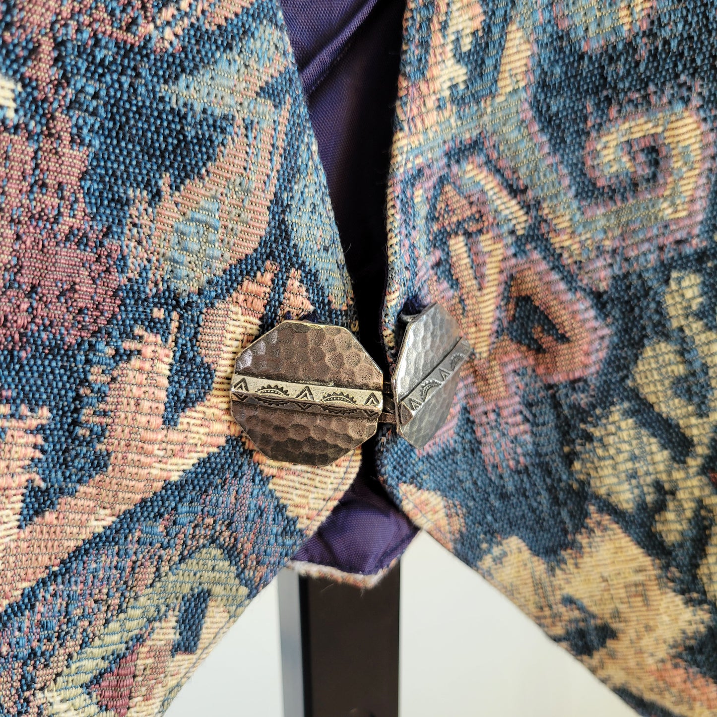 Longhorn by Niver Western Wear Vintage Tapestry Vest - medium