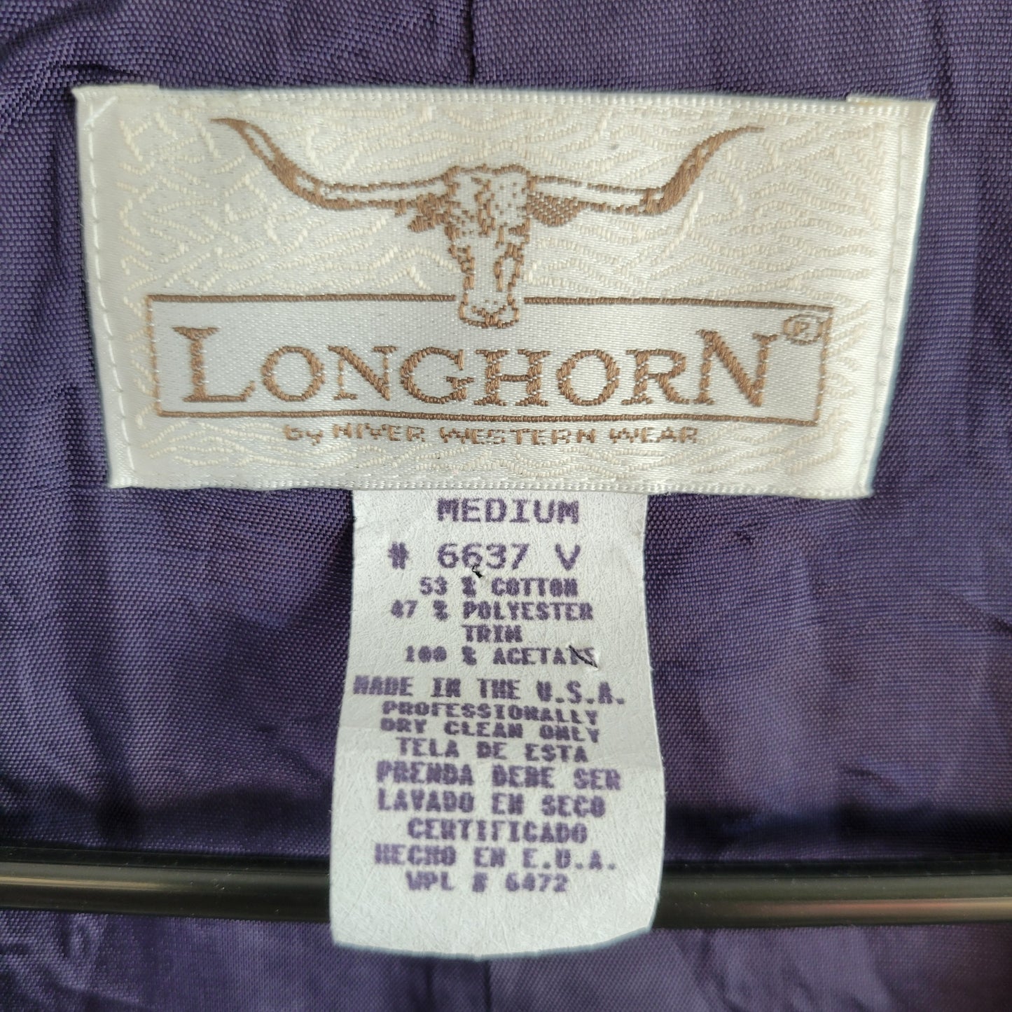 Longhorn by Niver Western Wear Vintage Tapestry Vest - medium