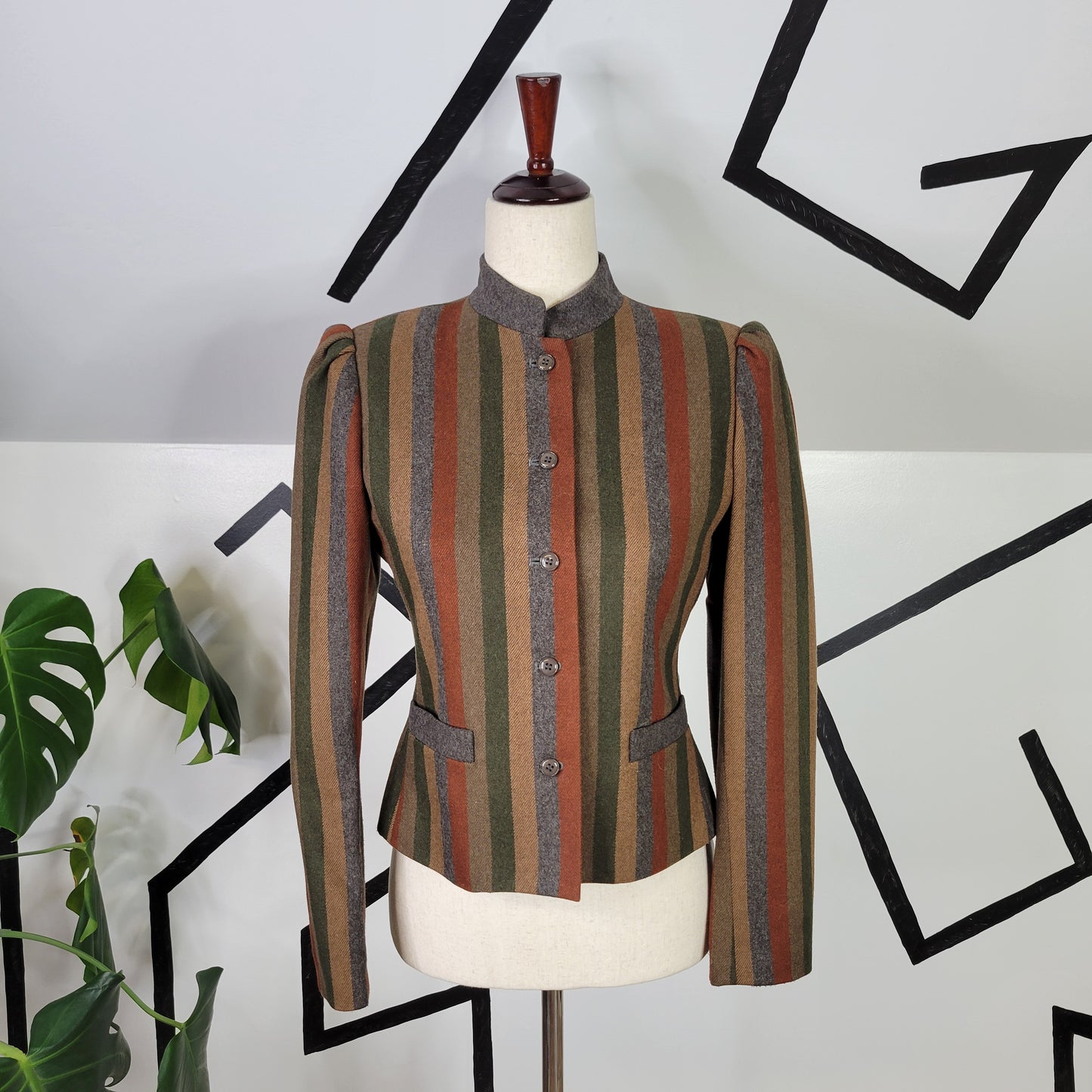 Sasson 60s Vintage Striped Blazer - Size 4