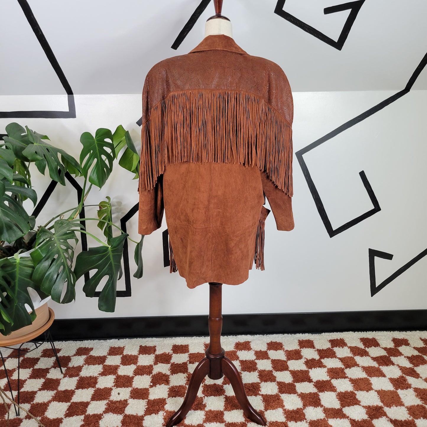 Frontier Collection 1980s Vintage Fringe Jacket - large