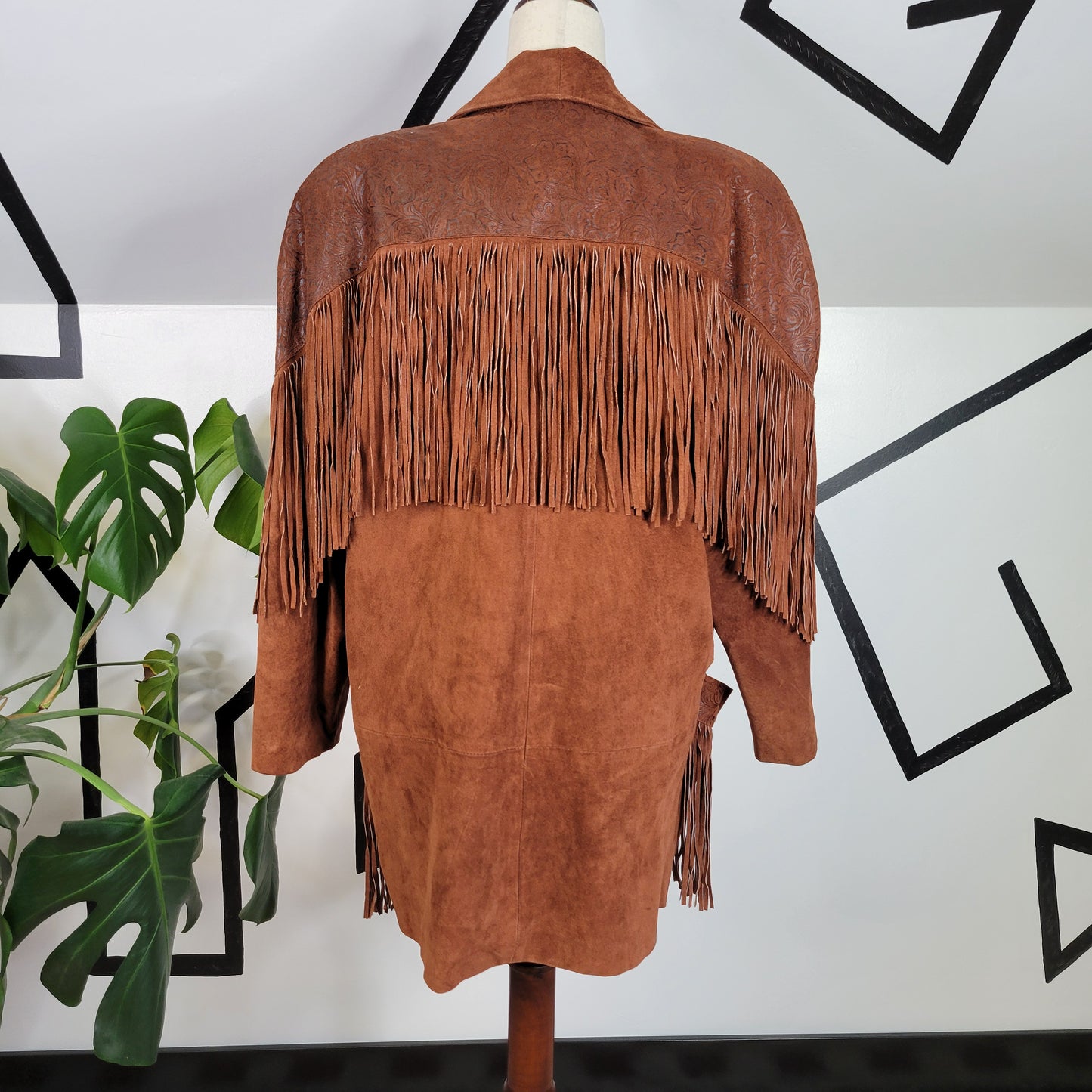 Frontier Collection 1980s Vintage Fringe Jacket - large