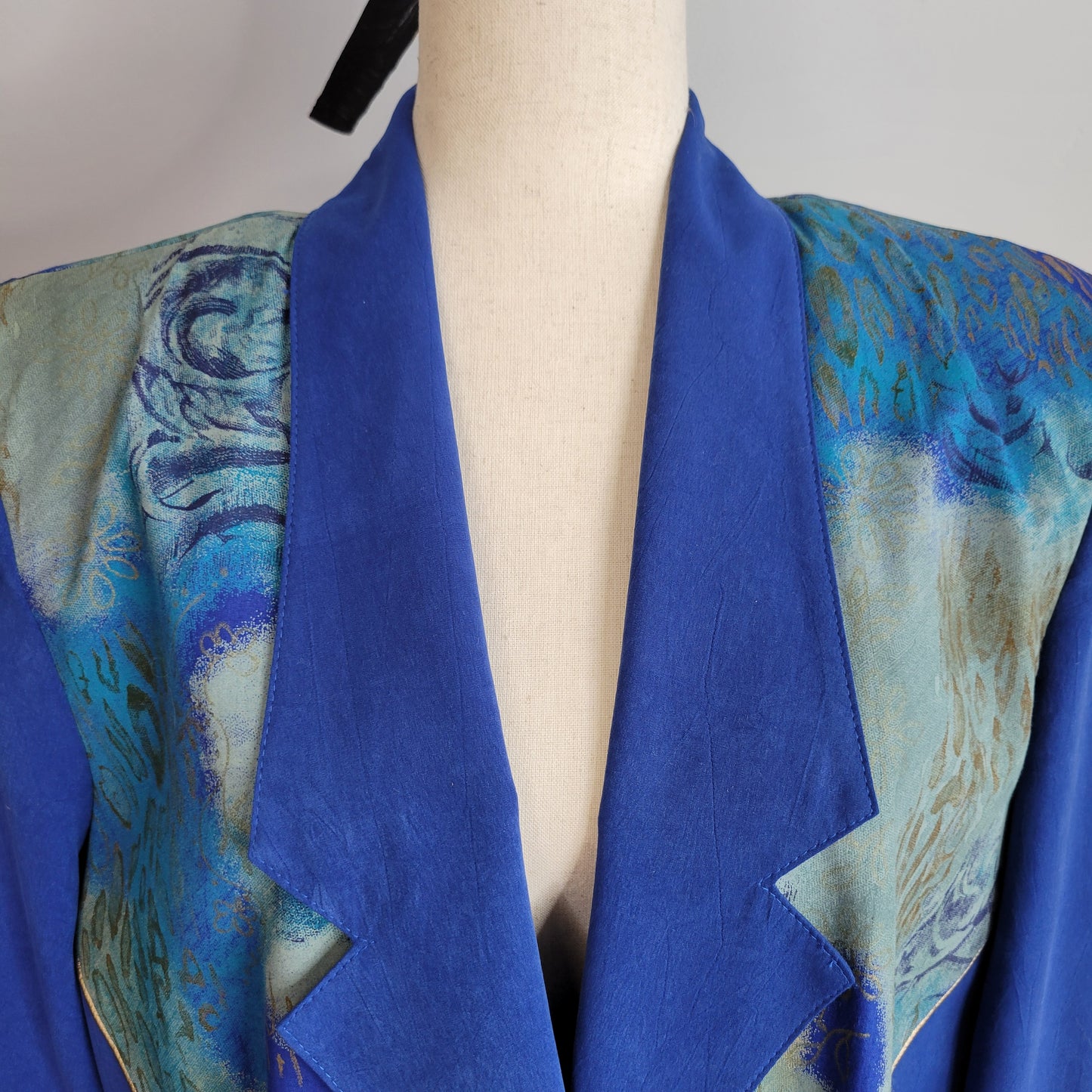 City Girl by Nancy Bolen 80s Vintage Royal Blue Western Blazer - size 10