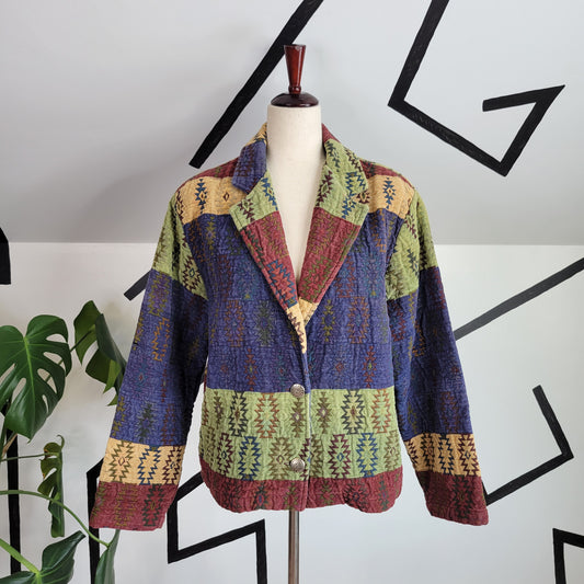 New Identity Vintage Western Tapestry Jacket - XL