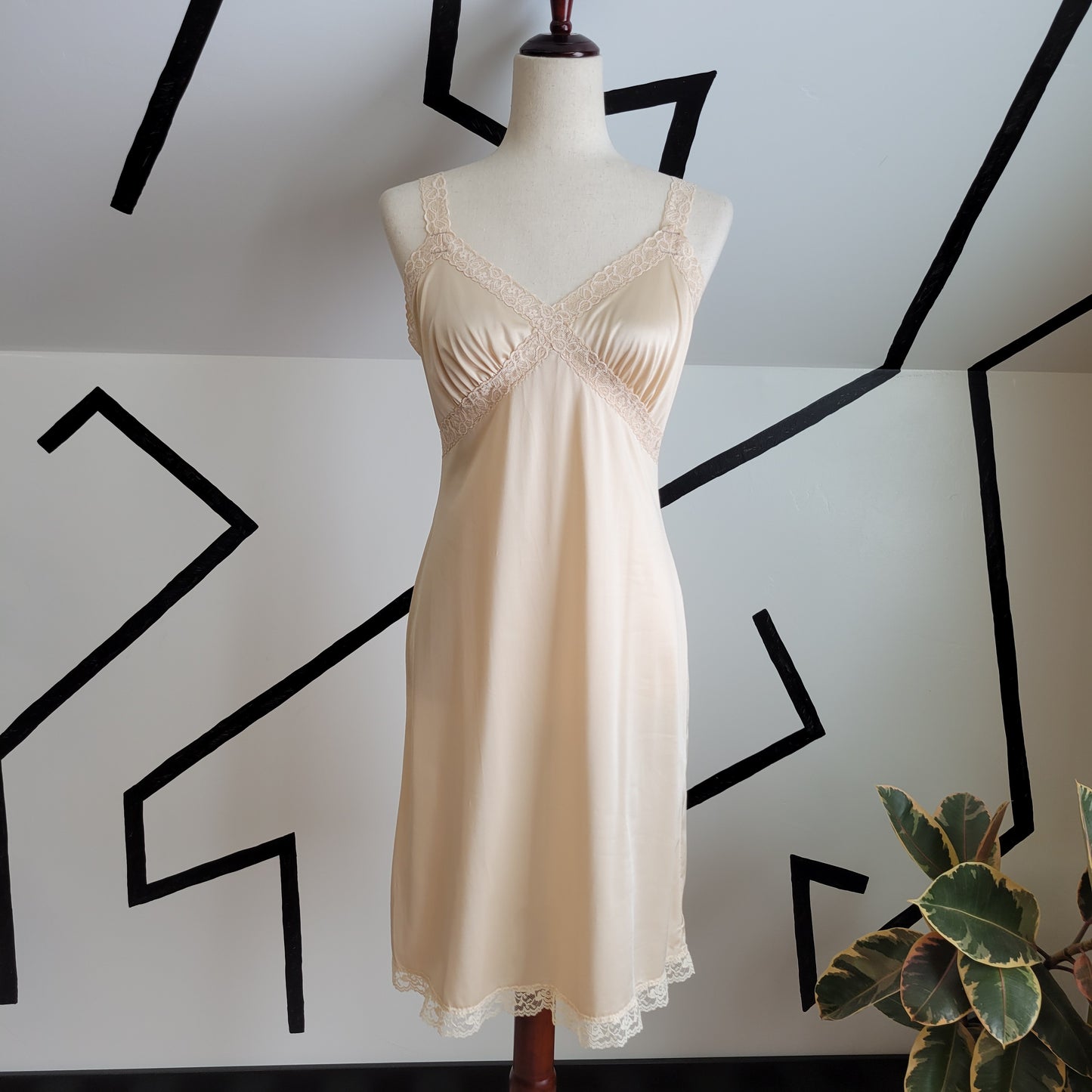 Capri Vintage 80s Slip Dress - small