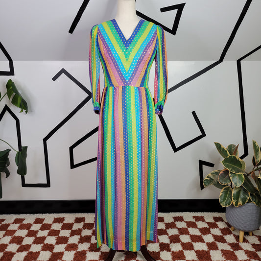 Nat Kaplan Couture Rainbow Dress