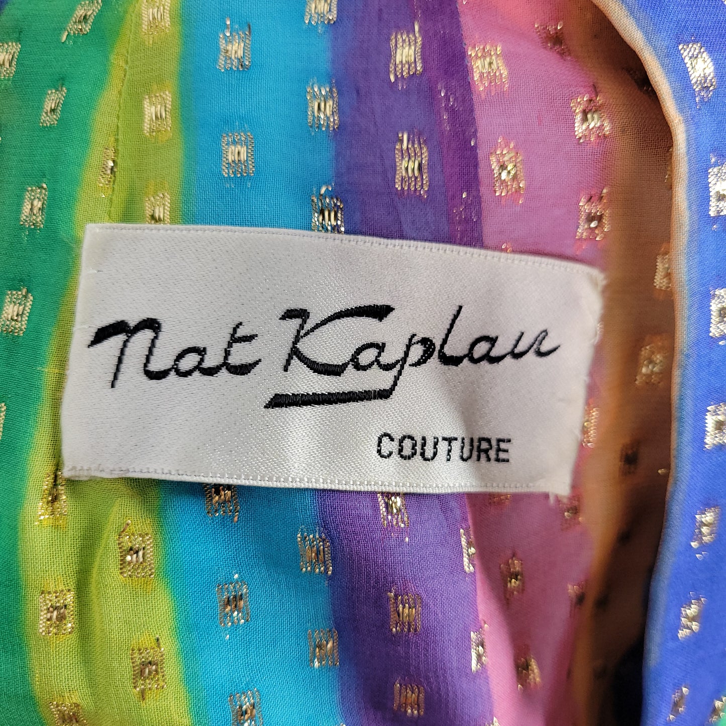 Nat Kaplan Couture Rainbow Dress