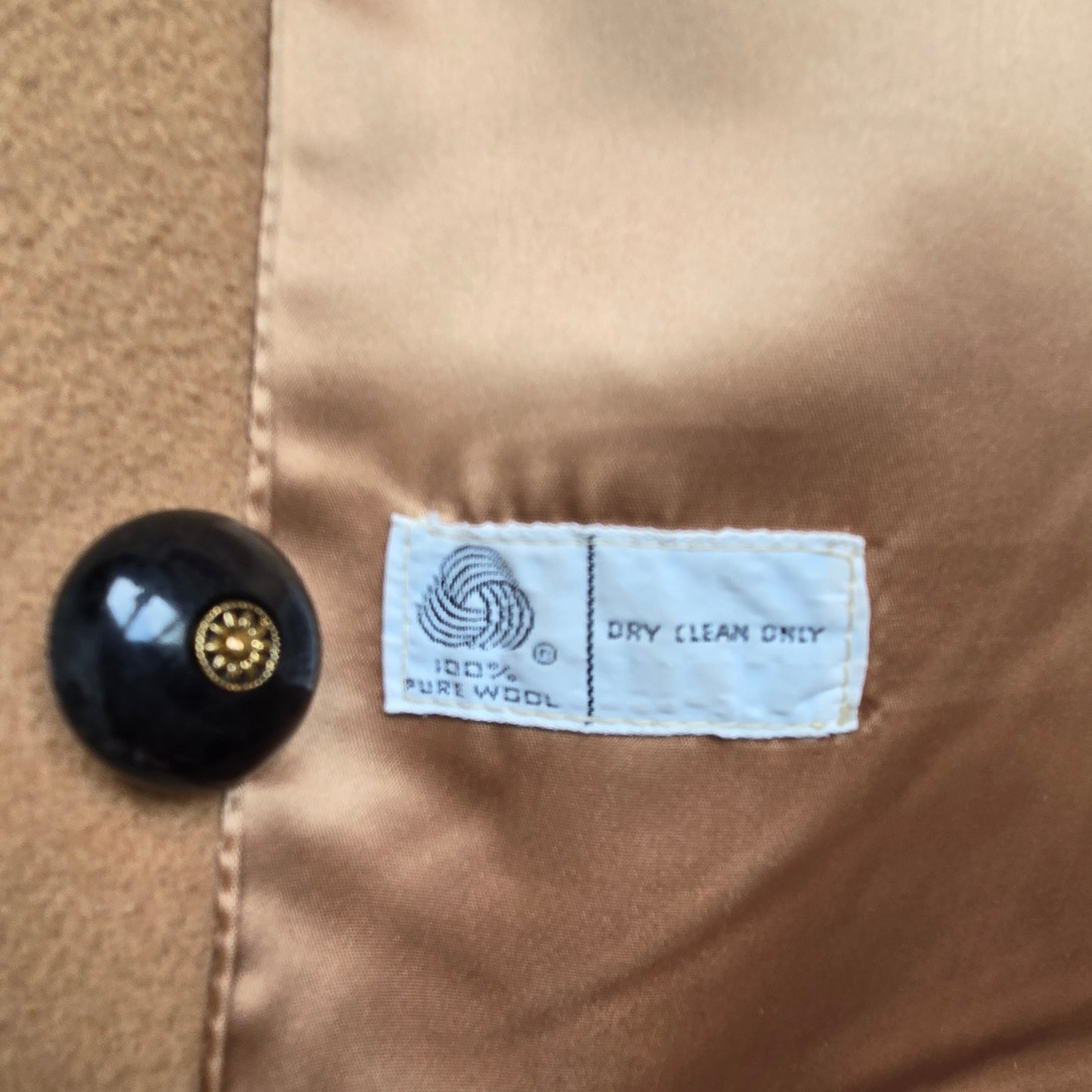 Penguin Fashions 1960s Vintage Button Down Belted Cape Jacket
