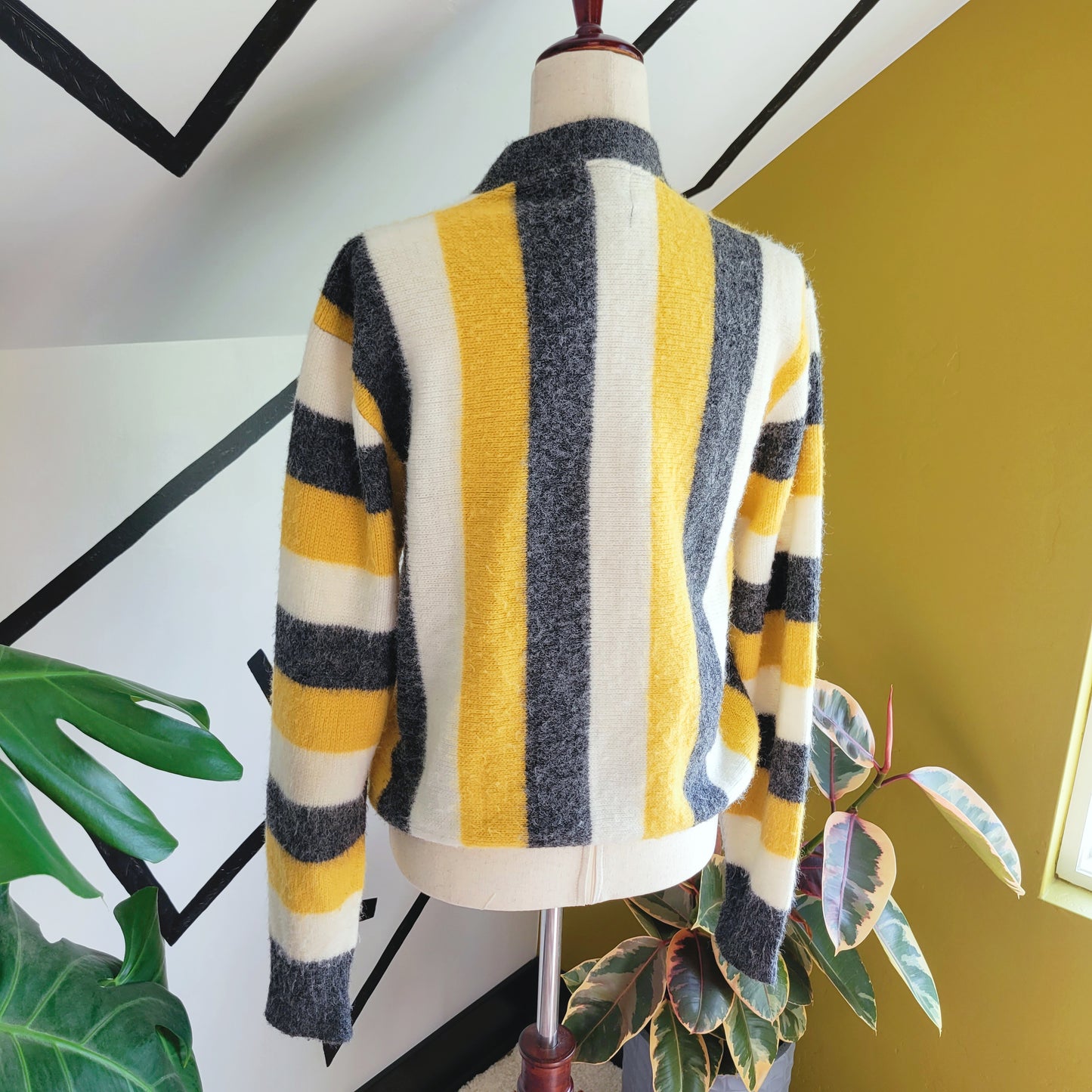 Orlon Campus 60s Vintage Original Laundry Line Cardigan Sweater - medium