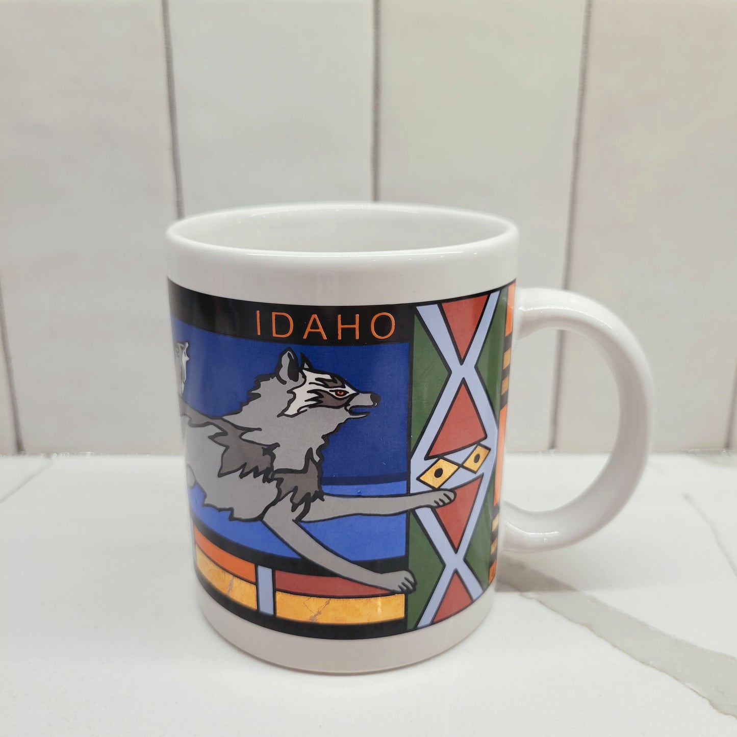 Idaho Vintage Wolf Graphic Mug