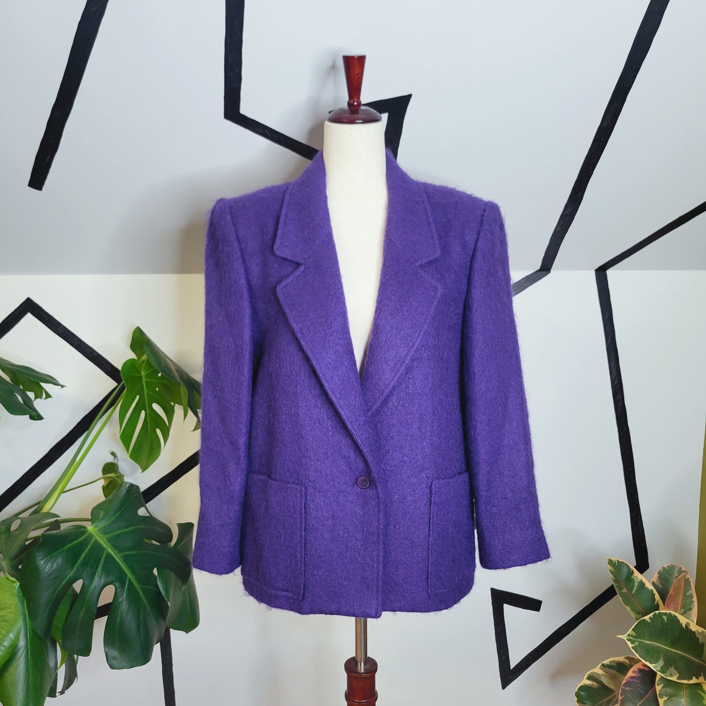 Lombardi Inc High End 80s Vintage Purple Blazer - size 12