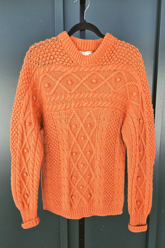 Longford Vintage 60s Wool handknit Sweater made for J. MacGuinness - Large