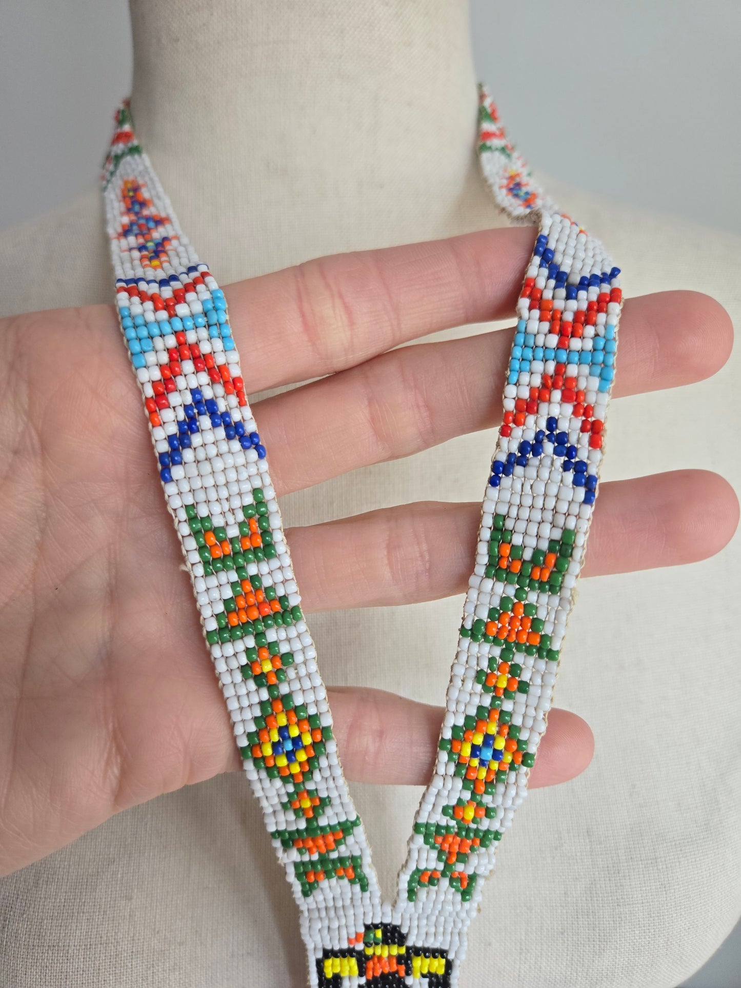 Native American Made Hand Beaded Necklace
