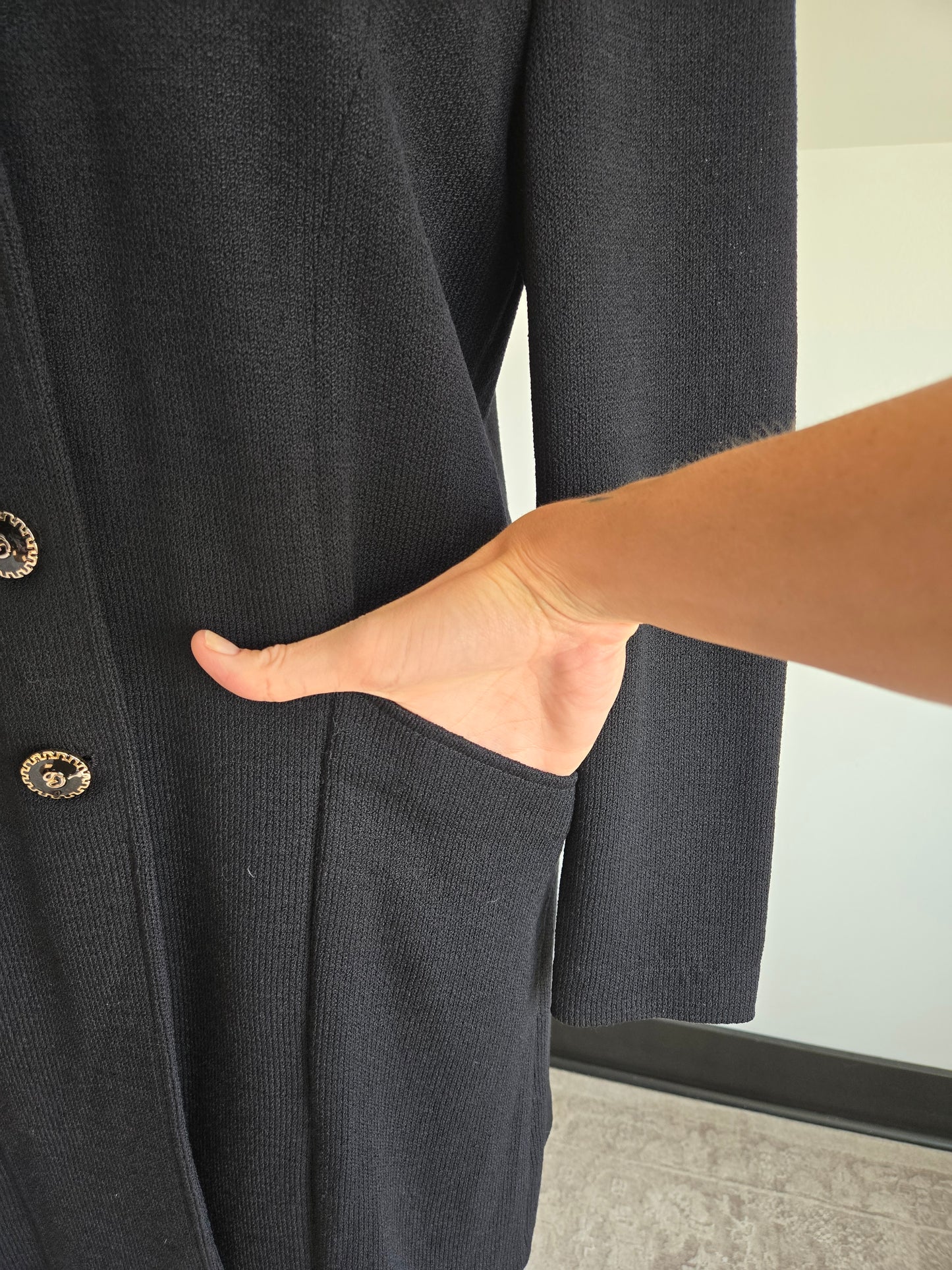 St John Long Knit Blazer - Size 10