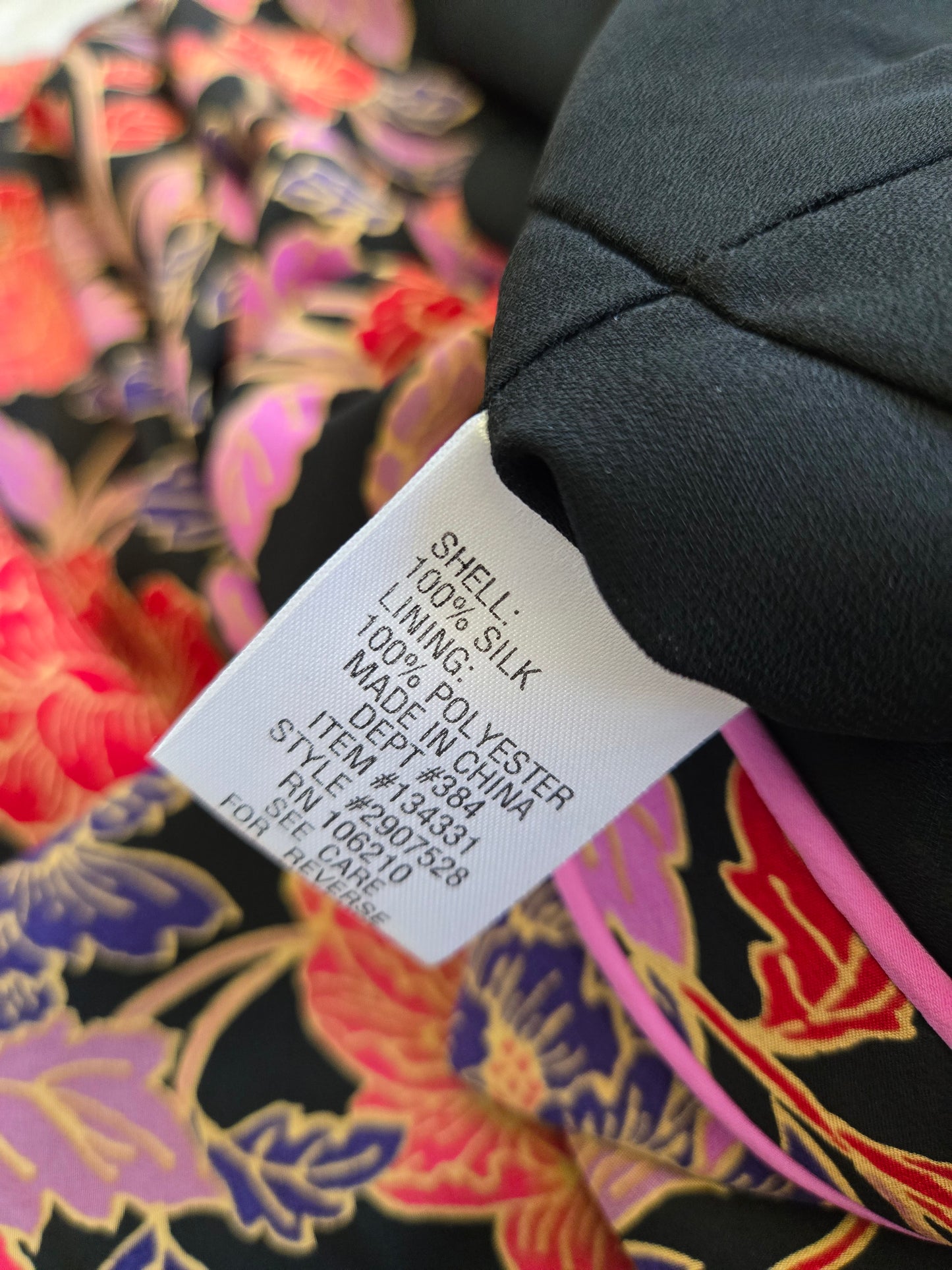 Philip Dicaprio NWT Silk Y2K Floral Dress - Size 12